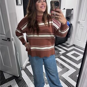 Striped Brown Sweater